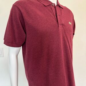 Lacoste Men's Dark Red Polo Shirt - new w tags